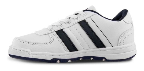 Imagen 4 de 6 de Tenis Colegial Boby Cordon Blanco Azul Unisex Los Gomosos