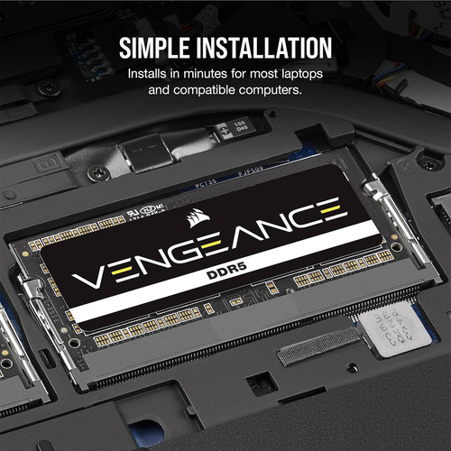 Memória P/ Notebook Corsair Vengeance 4800mhz Ddr5 Cl40 16gb