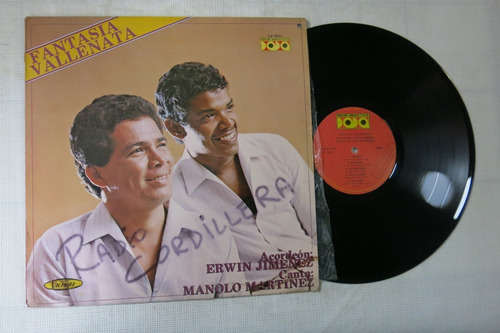 Vinyl Vinilo Lp Acetato Manolo Martinez Fantasia Vallenata 