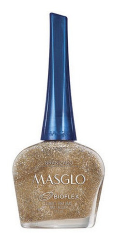 Esmalte Tradicional Color Granizado Dorado Masglo