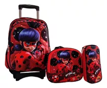 Carrito Para Mochila Escolar Negro Primaria 808-16 City Hunter