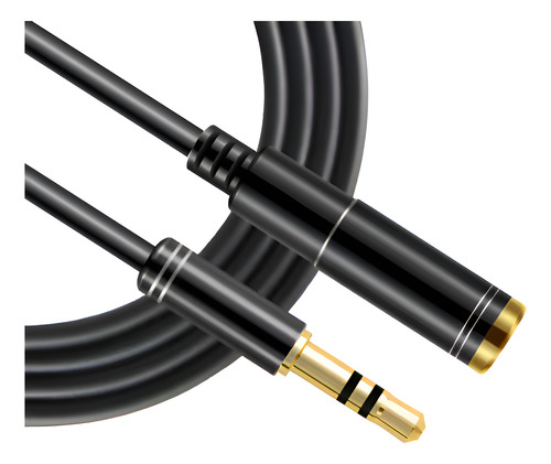 Cable Extension Audio Estereo 3.5mm Macho Hembra 2 Metros