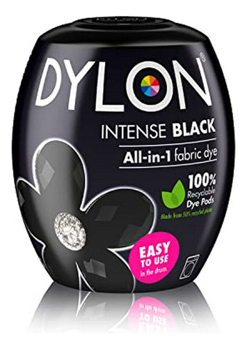 Tinte Para Tela - Dylon Machine Dye Pod, Negro Intenso, Colo