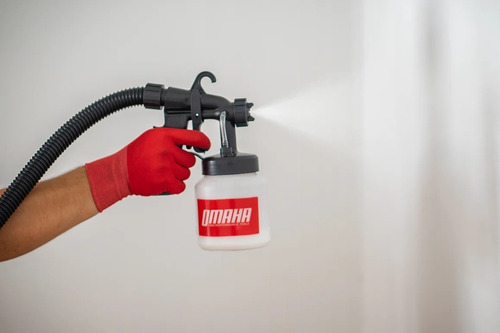 Imagen 8 de 10 de Maquina Pistola Para Pintar Latex Pintura Soplete Omaha 650w