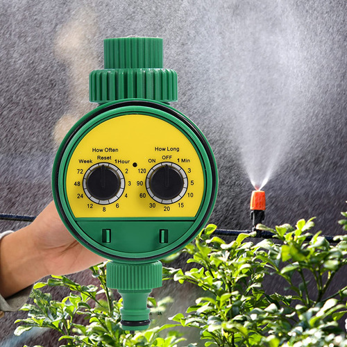 Temporizador Automático De Riego Abs Verde Multifunción Color