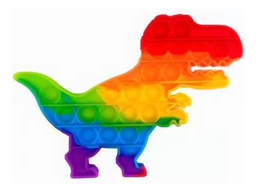 Pop It Fidget Toy Anti Stress Sensorial Dinossauro Colorido