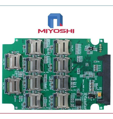Imagen 6 de 10 de Placa Sata Raid Hasta 10 Memorias Microsd Crea Tu Disco Ssd