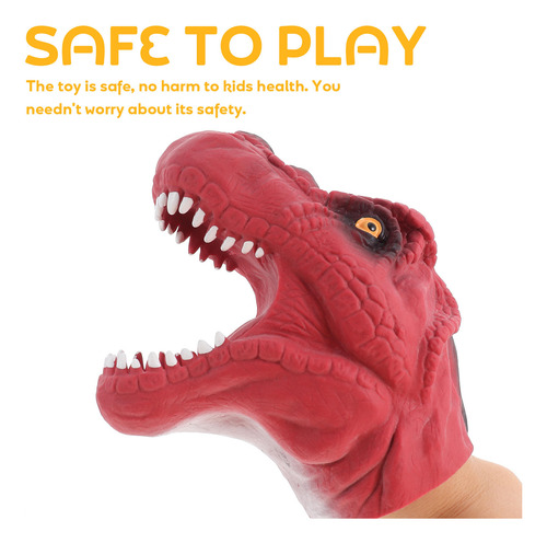 Juguete Creativo Para Marionetas Con Cabeza De Dinosaurio, 2