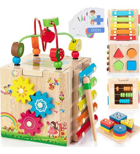 Bravmate Cubo De Actividades Infantiles Montessori