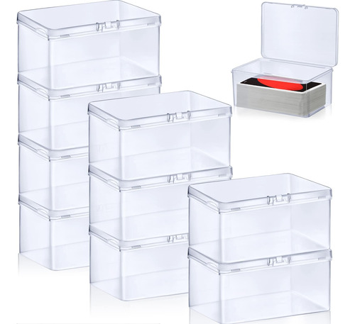 Qunclay 10 Piezas Caja De Naipes Caja De Naipes Transparente