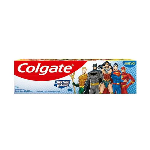 Imagen 1 de 1 de Pasta dental Colgate Kids Justice League en crema 90 g