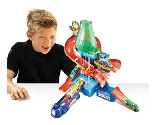 Pista Hotwheels Laboratorio Cientifico carro Cambia De Color