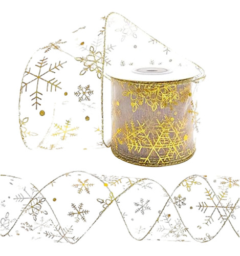 Cinta Con Forma De Copo De Nieve Para Navidad, Cinta Con Ala