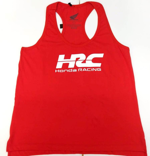 Remera Mujer Musculosa Hrc Roja T. L Orig Honda Centro Motos