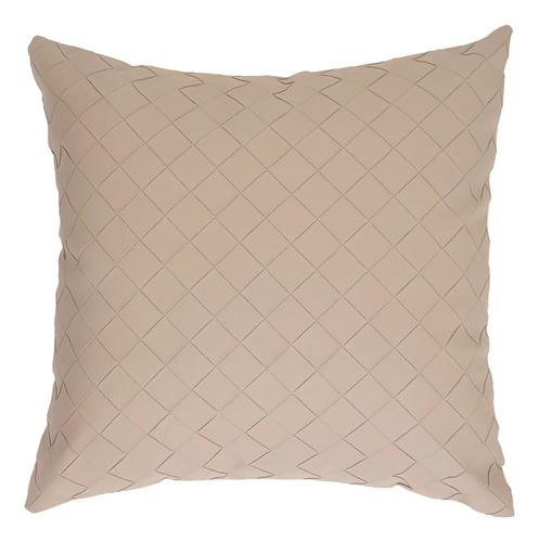 Kit 02 Capas De Almofada Trendy Courino Em Relevo Jolitex Cor Fendi
