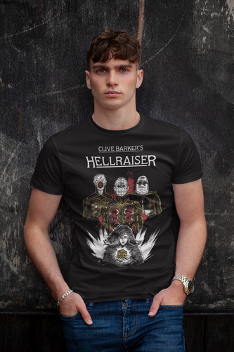 Camiseta Terror Retro Hellraiser Cenobitas