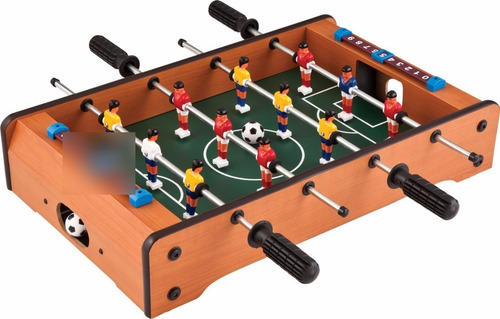 Futbolito De Mesa Portatil Madera Y Acero Version Lite