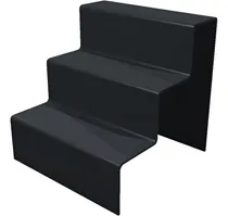 Comprar Displays Escadinha Figures Acrílico 30x5x5cm Preto 3 Degraus