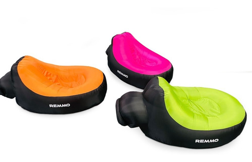 Imagen 8 de 9 de Sillon Sofa Puff Inflable Camping Playa Jardín Bag Colores