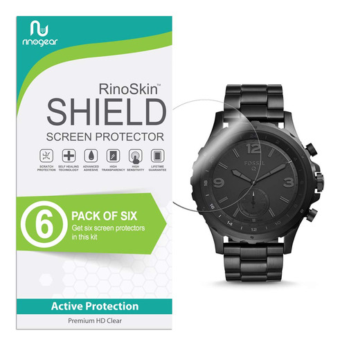 Rinogear Fossil Hybrid Smartwatch Q Nate Protector Pantalla