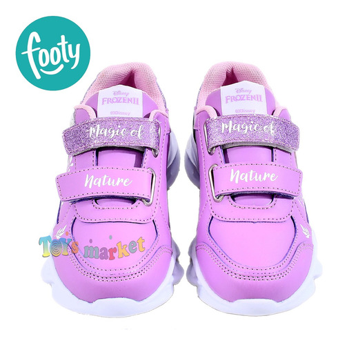 Imagen 3 de 8 de Zapatilla Con Luces Frozen Peppa Paw O Cars Disney Footy