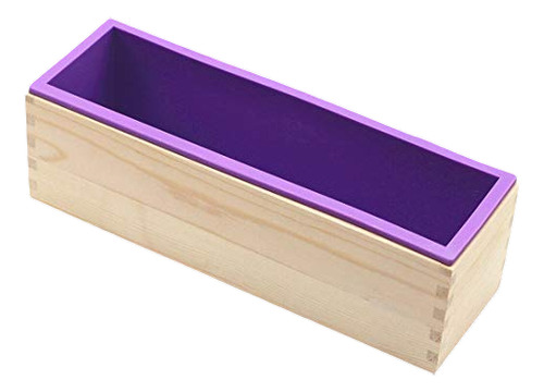 Caja De Madera Del Molde Del Pan Del Silicón Del Jabón Recta