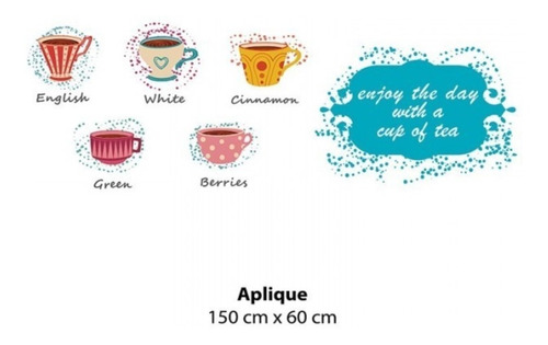 Vinilo Decorativo Contact Enjoy Tea 150 Cm X 60 Cm 