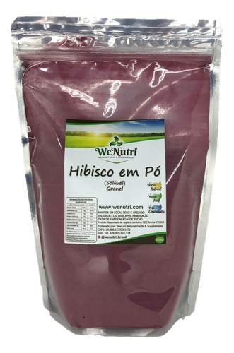 Hibisco Em Pó Solúvel 1kg Wenutri