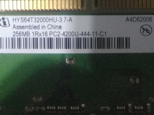 Memoria Ram 256 Mb Ddr2