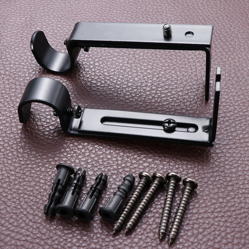 Barra De Cortina Ajustable De 19,05 Mm, Soporte Para Barra D