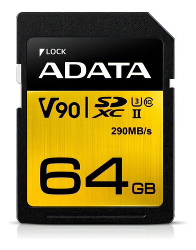 Adata Memória Sd 64gb UHS-II U3 Classe 10 260mb/s Premier One