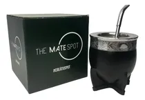 Comprar Mate Imperial Acero Inoxidable Premium Deluxe Guarda Espejo Negro + Bombilla Acero Inoxidable Pico De Loro The Mate Spot