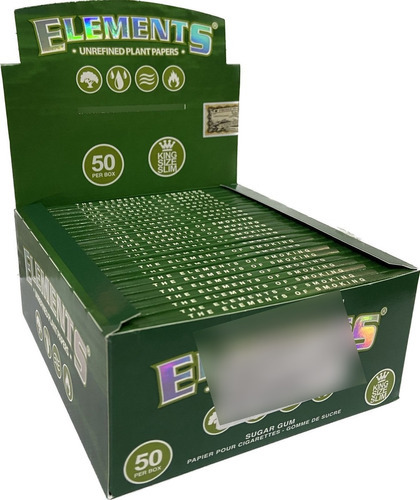 Seda Elements Green King Size Slim CX50- EMPORIUM SMOKE