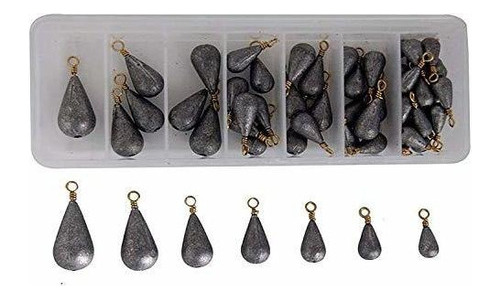 Shaddock Pesca Kits De 54pcsbox Varios Fundicion Tipo Campan