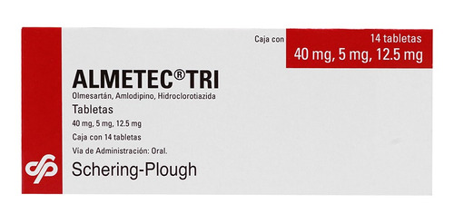 Almetec Tri 14 Tabletas 40/5/12.5mg