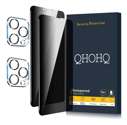 Vidrio Templado Qhohq iPhone 13 Pro Anti Spia/hd/9h/2+2pack