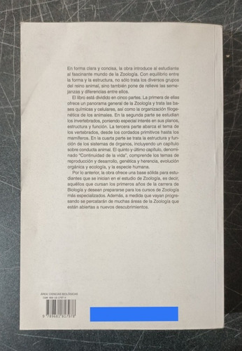 Fundamentos De Zoología - Richard A Boolootian - Limusa