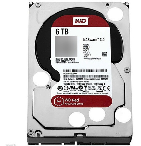 Disco Duro 6tb Wd Red Plus Para Nas 3.0 Wd60efpx 24-7 Sata 3