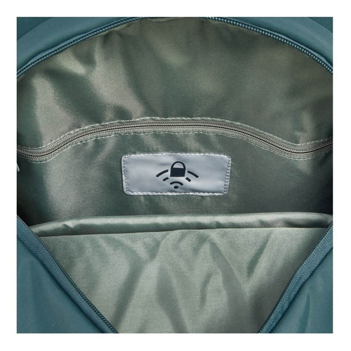 Mochila Portanot. 13 Con Proteccion Rfid Delsey Securstyle Color Verde oscuro