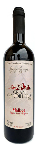 Vinho Argentino Tinto Seco Gran Cordillera 750ml