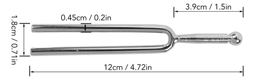 1pcs Plata 440hz Diapasón De Piano En La Clave De A