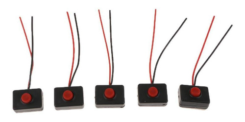 2 Interruptor De Botón Para Automotriz, Hecho De Plástico