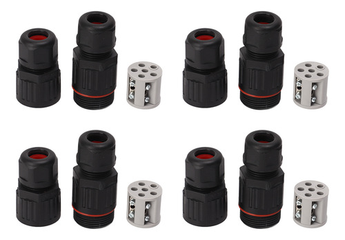 Conector De Cabo: 4 Peças De Fio S 5, Ip68, Parafuso Imperme