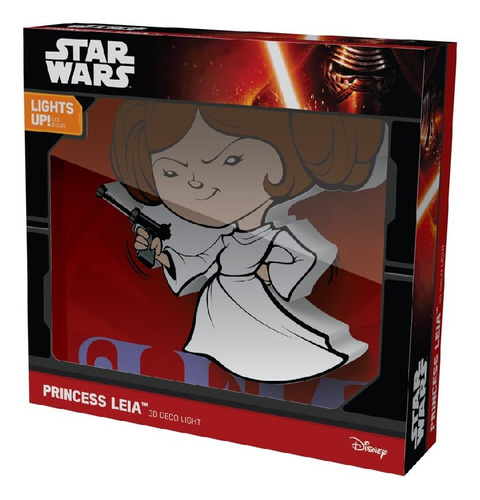 Mini Luminaria Star Wars Princessa Leia 3d Deco Light Fx