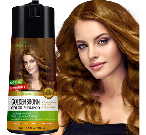 Herbishh Champu Enriquecido Con Color Para Cabello Gris - Fo