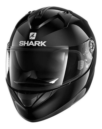 Casco para moto integral Shark Ridill  black blank talle L 