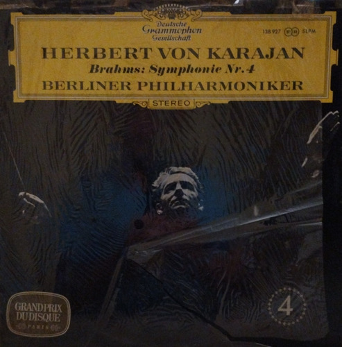 Lp De Vinyl: Herbert Von Karajan, Brahms Symphonie No.4 