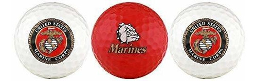 Set De Regalo De Golf Usmc/popper Bola Marines Us