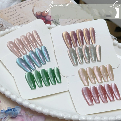 6 Kit Esmaltes Olho De Gato Efeito Magnético 12ml+ Imã