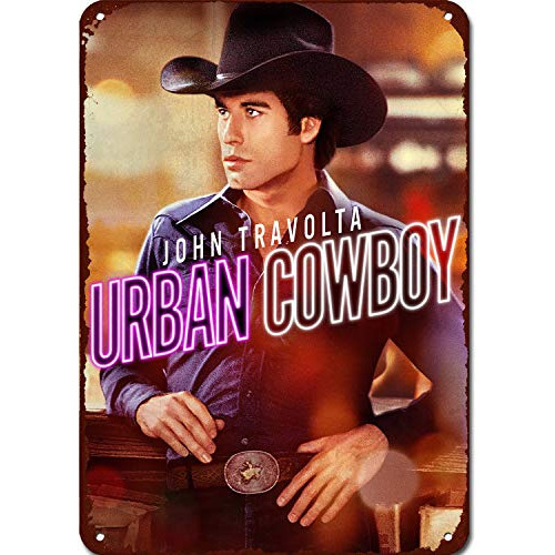 Cartel De Chapa Vintage De De Películas  Urban Cowboy ...